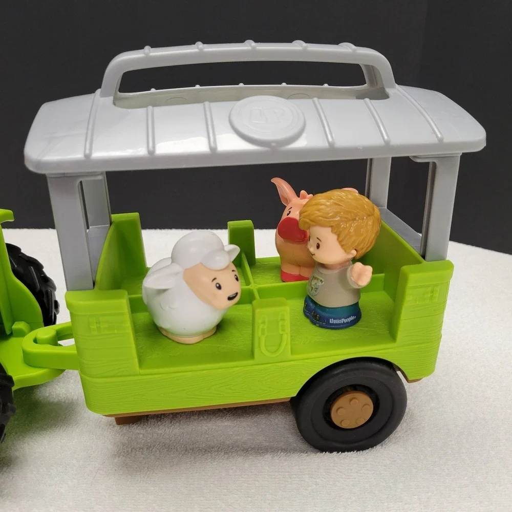 Fisher-Price Little People Caring for Animals Tractor & Trailer w/ 4 figures